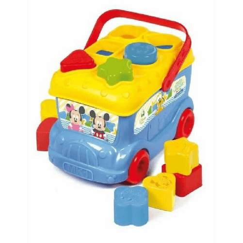 Giocattolo-Interattivo-per-Bambini-Clementoni-The-Mickey-Mouse-Bus-9-Pezzi