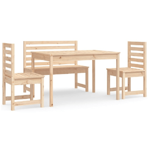vidaXL-Set-da-Pranzo-per-Giardino-4-pz-in-Legno-Massello-di-Pino