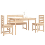 vidaXL-Set-da-Pranzo-per-Giardino-4-pz-in-Legno-Massello-di-Pino