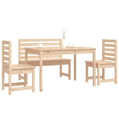 vidaXL-Set-da-Pranzo-per-Giardino-4-pz-in-Legno-Massello-di-Pino