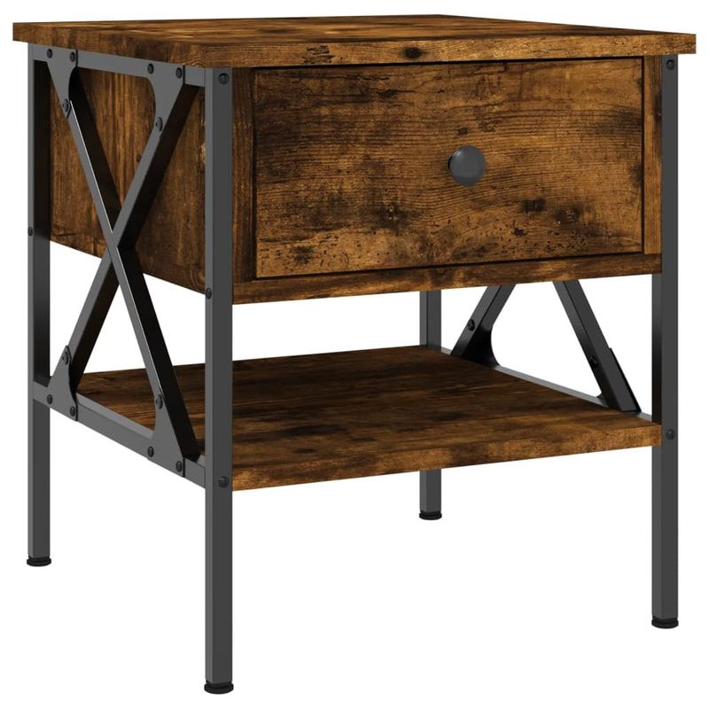 vidaXL-Comodino-Rovere-Fumo-40x42x45-cm-in-Legno-Multistrato