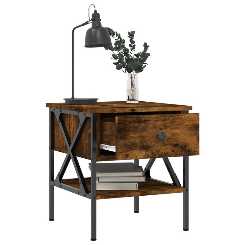 vidaXL-Comodino-Rovere-Fumo-40x42x45-cm-in-Legno-Multistrato