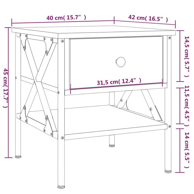 vidaXL-Comodino-Rovere-Fumo-40x42x45-cm-in-Legno-Multistrato