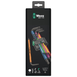 Wera-950-Spkl9-Hex-plus-Hex-Key-Set-Set-di-chiavi-esagonali-a-L-Metrico-imperiale-9-pz