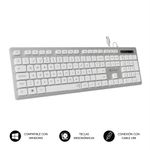 Subblim-Teclado-Ergo-con-Conexion-por-Cable-USB-Plug---Play---Teclas-Ergonomicas-de-Bajo-Perfil-y-Forma-Concava---Pulsac