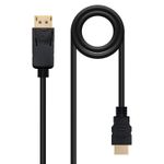 Nanocable 10.15.4302 cavo e adattatore video 2 m DisplayPort HDMI tipo A (Standard) Nero