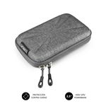 Subblim Funda rígida para Disco Duro - Medida: 145x90x30mm - Protección óptima contra golpes - Doble tirador de apertura