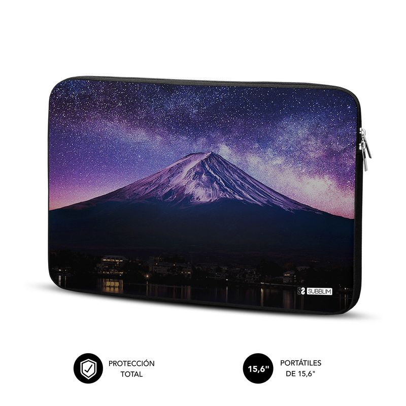 Subblim-Funda-Neopreno-Trendy-para-Portatil-15.6----Grosor-3Mm---Resistencia-a-Golpes---Diseño-Mountain---Color-Negro