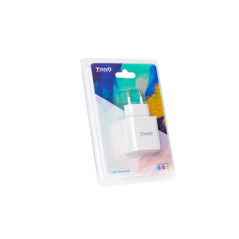 Tooq-Cargador-de-Pared-1x-USB-C-PD-20W---Color-Blanco