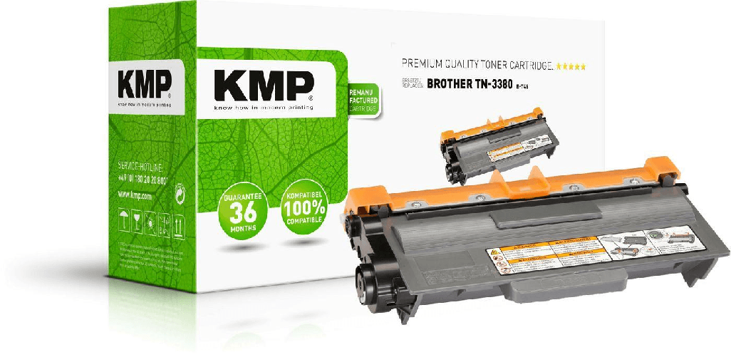 Kmp Toner Brother TN-3380/TN3380 comp. Nero B-T46 1258.3000