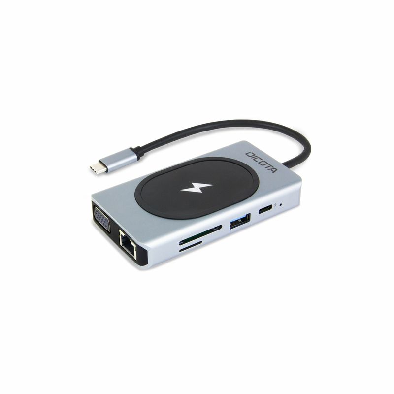 DICOTA-D32059-hub-di-interfaccia-USB-tipo-C-Nero-Argento--USB-C-10-IN-1-CHARGING-HUB-4K---PD-100W-