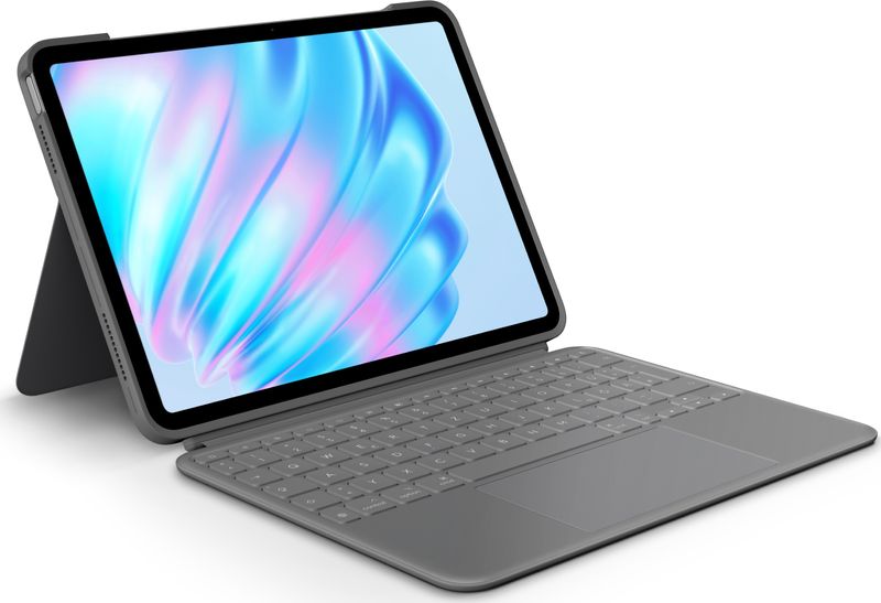 Logitech-Coperchio-e-tastiera-920-012629---Combo-Touch-fur-iPad-Air-Grigio