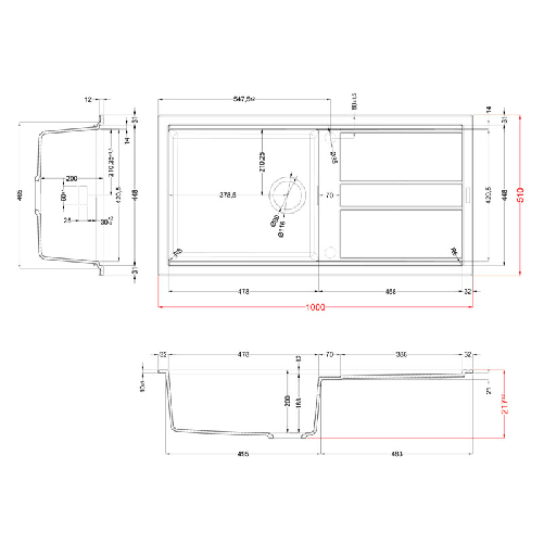 Elleci-Lavello-Incasso-1-vasca-100x51-Best-480-Keratek-Bianco-White-Assoluto-LKB48096