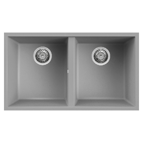 Elleci-Lavello-Incasso-2-vasche-76x435-Quadra-350-Sottotop-Keratek-Grigio-Light-Grey-LKQ35097BSO