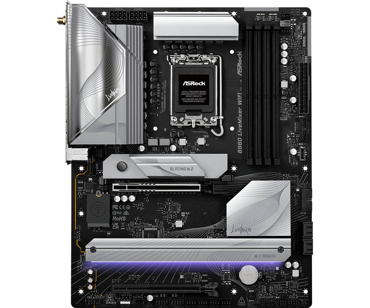 Asrock B860 LiveMixer WiFi Intel B860 LGA 1851 (Socket V1) ATX