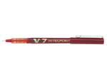 Penna-roller-Pilot-V7-HI-Tecpoint-a-inchiostro-liquido---Punta-ago-fine-07-mm---Corsa-05-mm---Colore-rosso