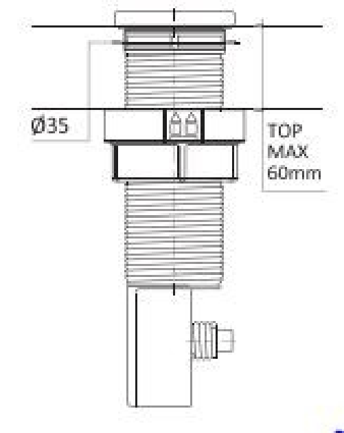 Elleci-Piletta-Salterello-automatica-1-via-35--Element-Pop-Up-Push-Control-Karisma-Acciaio-Lucido---ASP16302