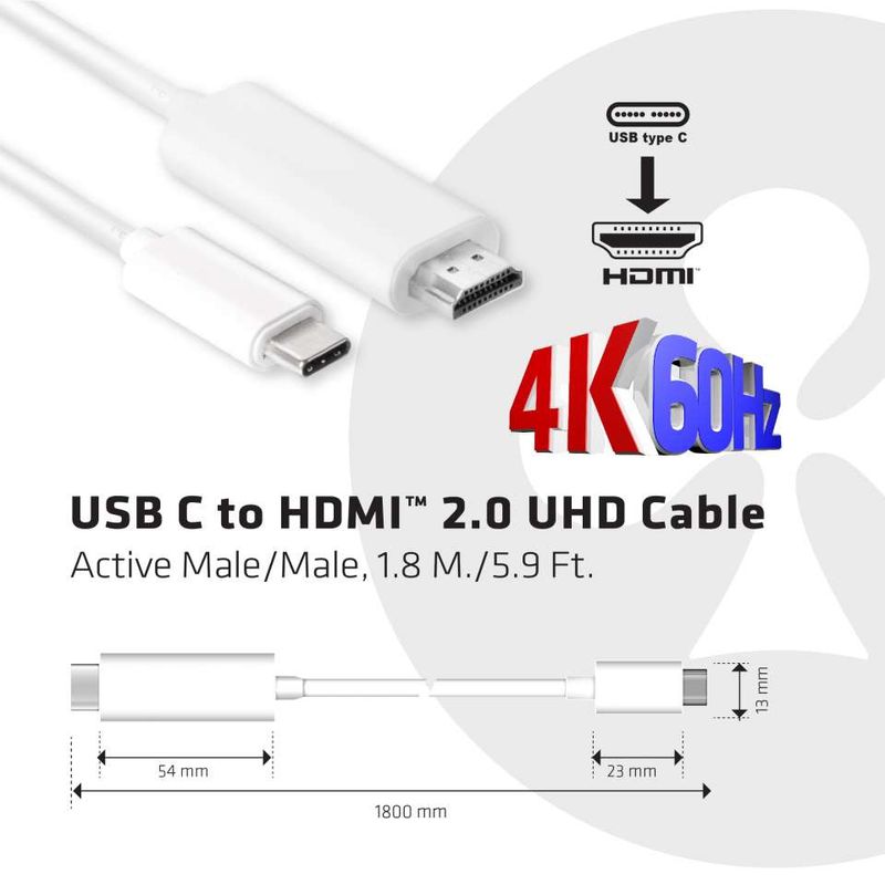 CLUB3D-USB-C-to-HDMI™-2.0-UHD-Cable-Active-1.8-M.-5.9-Ft.