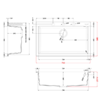 Elleci-Lavello-Incasso-1-vasca-79x50-Quadra-130-Granitek-Nero-LGQ13040