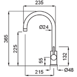 Elleci-Rubinetto-Miscelatore-Cucina-Cloud-Granitek-Antracite-MGKCLO59
