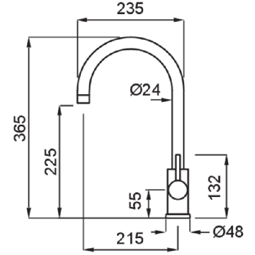 Elleci-Rubinetto-Miscelatore-Cucina-Cloud-Granitek-Antracite-MGKCLO59