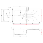 Elleci-Lavello-Incasso-1-vasca-100x50-Ego-480-Granitek-Avena-LGE48051