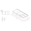 Elleci-Lavello-Incasso-2-vasche-116x51-Best-500-Granitek-Grigio-Cemento-LGB50048