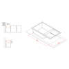 Elleci-Lavello-Incasso-1-vasca-86x50-Unico-410-Granitek-Grigio-Tortora-LGU41043