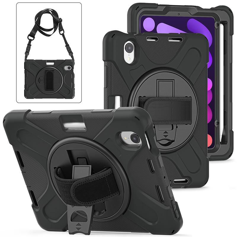 eSTUFF-Defender-211-cm--8.3--Cover-Nero--CHICAGO-Full-Body-Defender---Case-iPad-Mini-6-with---built-in-screen-protector