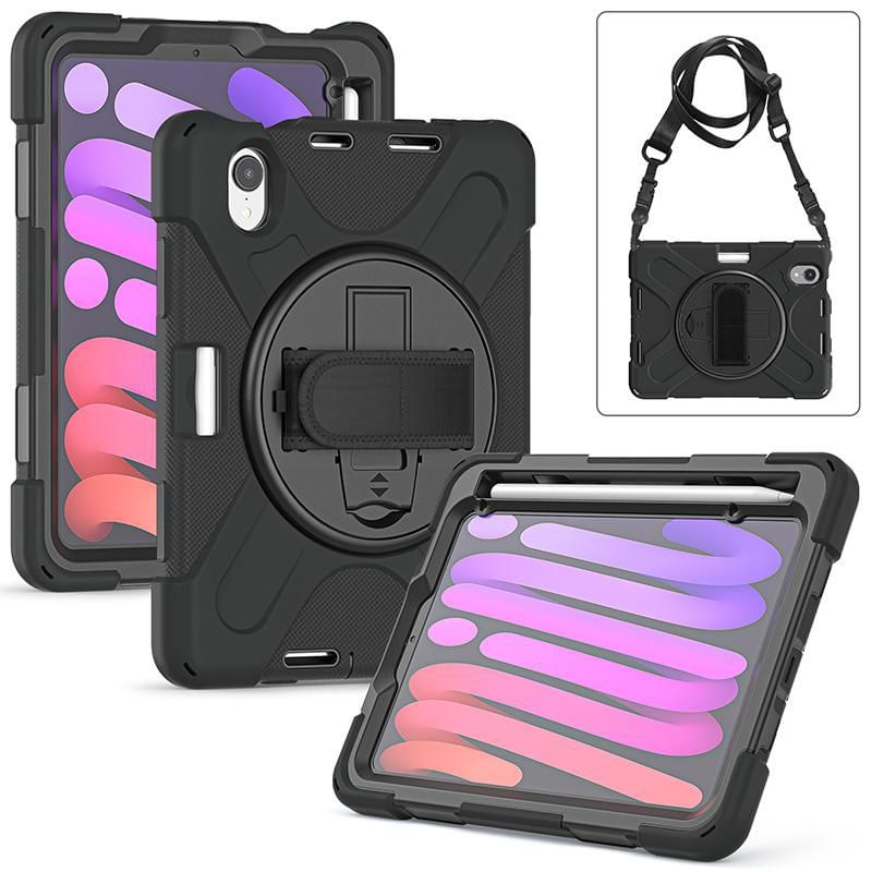 eSTUFF-Defender-211-cm--8.3--Cover-Nero--CHICAGO-Full-Body-Defender---Case-iPad-Mini-6-with---built-in-screen-protector