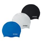 Intex- Cuffia in Silicone I.24, Colore Bianco-Blu-Nero, 13.3 x 1.6 x 15.9, 55991