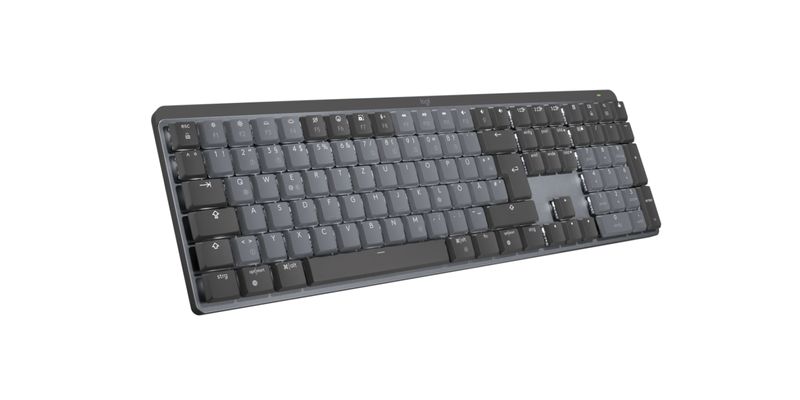 Logitech-MX-Mechanical-tastiera-Ufficio-RF-senza-fili---Bluetooth-QWERTZ-Tedesco-Grafite-Grigio