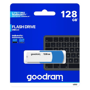 Goodram UCO2 unità flash USB 128 GB USB tipo A 2.0 Blu, Bianco