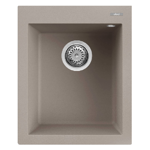Elleci-Lavello-Incasso-1-vasca-41x50-Quadra-100-Granitek-Grigio-Tortora-LGQ10043