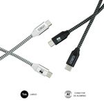 Subblim-Pack-de-Cables-USB-C-a-USB-C---1m---Carga-Rapida-hasta-5V-30A---Sincronizacion-de-Datos-hasta-5Gbps---Fibra-de-N