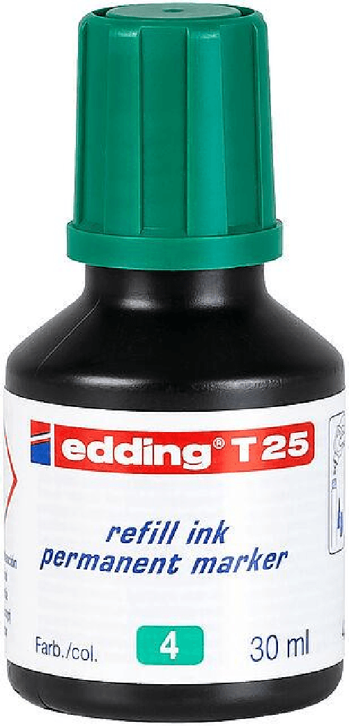 Flacone-di-ricarica-Edding-T25-per-pennarello-indelebile---Capacita-30-ml---Colore-verde