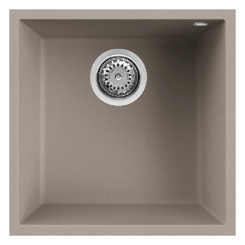 Elleci-Lavello-Incasso-1-vasca-44x44-Quadra-102-Sottotop-Granitek-Grigio-Tortora-LGQ10243BSO