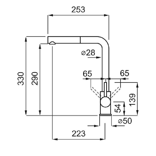Elleci-Rubinetto-Miscelatore-Cucina-Trail-Plus-Granitek-Antracite-MGKTRP59