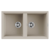 Elleci-Lavello-Incasso-2-vasche-86x51-Best-450-Keratek-Champagne-LKB45095