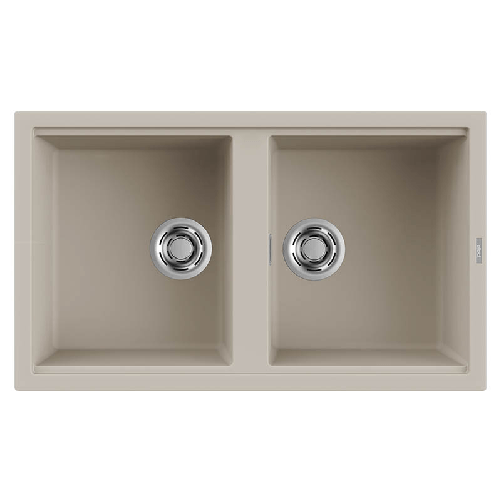 Elleci-Lavello-Incasso-2-vasche-86x51-Best-450-Keratek-Champagne-LKB45095