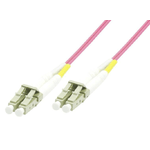 Microconnect FIB440450P cavo a fibre ottiche 50 m LC ST OM4 Rosa (LC/UPC-LC/UPC 50m OM4 - MM Duplex LSZH OD: 2mm, 0.3dB