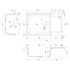 Elleci-Lavello-Incasso-1-vasca-78x50-Easy-310-Granitek-Grigio-Cemento-LGY31048