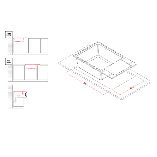Elleci-Lavello-Incasso-1-vasca-78x50-Easy-310-Granitek-Grigio-Cemento-LGY31048