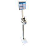 METALPLUS Piantana da terra con supporto per dispenser da 500ml