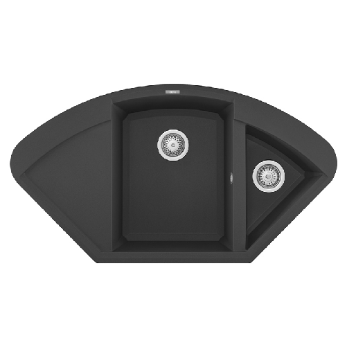 Elleci-Lavello-da-incasso-Easy-Corner-Granitek-Antracite-LGYCOR59