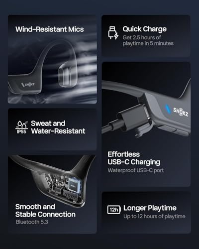 Auricolari-Wireless-SHOKZ-OpenRun-Pro-2-Black