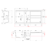 Elleci-Lavello-da-incasso-Best-475-Granitek-Grigio-Aluminium-LMB47579