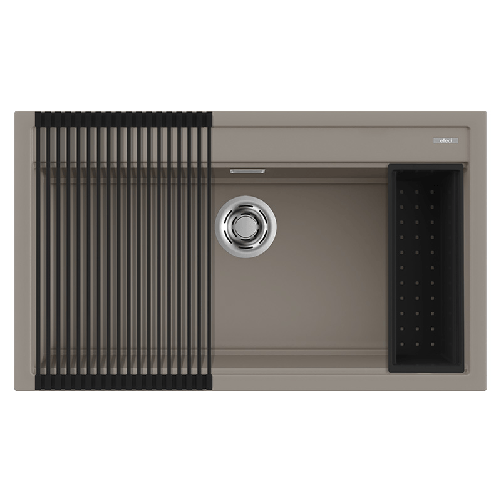 Elleci-Lavello-Incasso-1-vasca-86x51-Best-360-Bundle-Keratek-Grigio-Dove-Grey-LKB36093K2