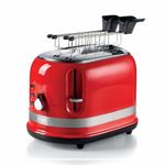 Ariete 0149 Tostapane 2 Fette Moderna con Pinze 6 Livelli di Doratura 800W Rosso