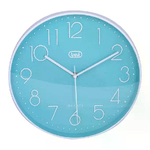 Trevi-OM-3508-S-Orologio-da-Parete-30cm-Movimento-Silenzioso-Numeri-in-Rilievo-Turchese